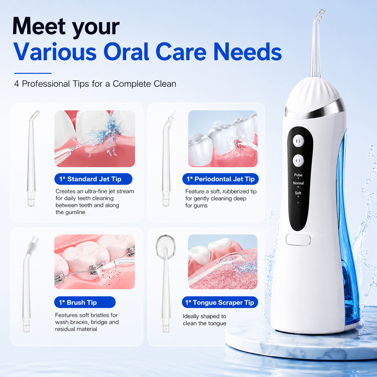 AquaSmile Pro – 3 Mode Oral Irrigator